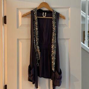 Free People Sequin Vest Like New